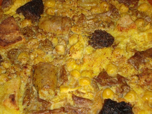 Restaurante en Torrent (Valencia) Cazuela de arroz de Sant Blai o Torrenti. Especialidad.